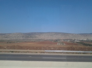 Jordan Valley as viewed from our tour bus