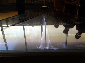 Silver replica of Borj Khalifa-Dubai