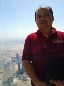 Me at the top of Borj Khalifa