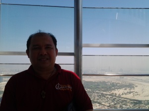 Me at the top of Borj Khalifa-Dubai