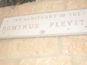 Dominus Flevit Sign