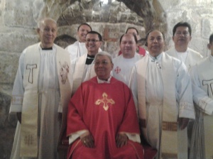 558 Priests with the Bishop after Mass