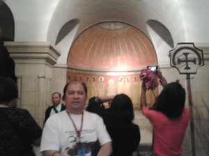 Me at the Coming of the holy spirit - underground of Dormition Church