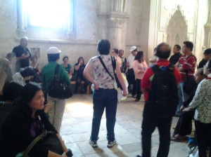 upper room from crusaders (800 AD) where the Sacrament of Priesthood and Holy Eucharist were instituted by Jesus