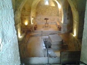 Crpyt underneath the crusader church yr 1143 spring