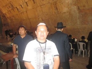 Me inside the Synagogue of the Western (Wailing) Wall