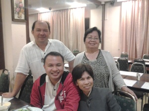 With the birthday celebrant Fr Ramil Poquita CP at Commodore Hotel before we departed for Amman, Jordan