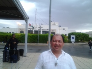 Me at the Jordan border Immigration