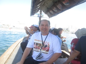 798 riding on a boat from dubai museum to market